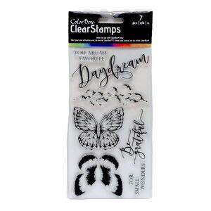 ColorBox Butterfly Clear Stamp Set Clouds Daydream Scrapbook Card Planner NEW